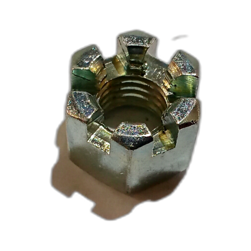 M12 SLOTTED STEEL NUT