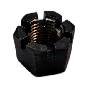 NUT HEX SLOTTED STEEL 27 DIA
