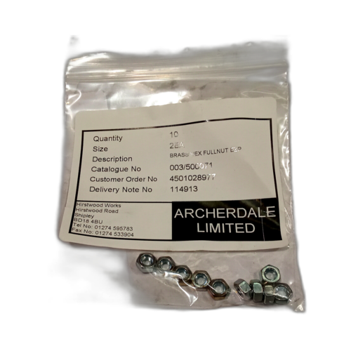 NUT 2BA (PACK OF 10)