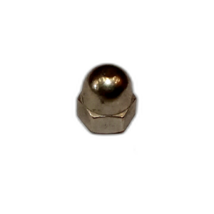 NUT, M8 HEX, DOMED, 316 STAINLESS STEEL