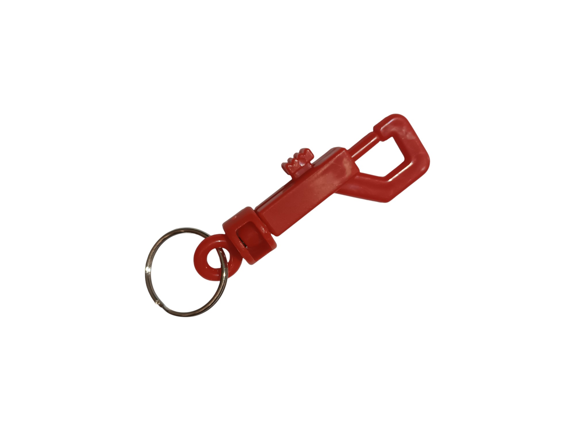 KEY RING BELT CLIP RED