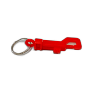 KEY RING BELT CLIP RED