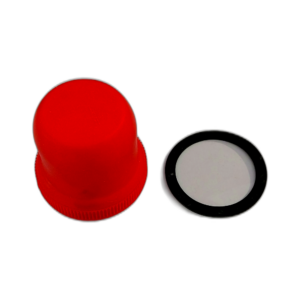 COVER NEOPRENE P/BUTTON RED