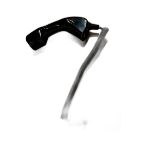 HANDSET, ANTI VANDAL WITH CURLY CORD