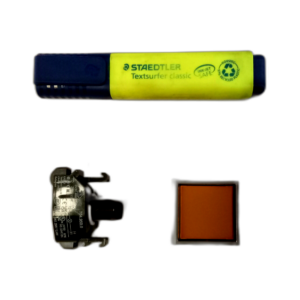 ACTUATOR PUSHBUTTON AMBER