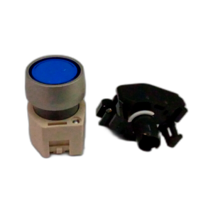 SWITCH P/BTN BLUE