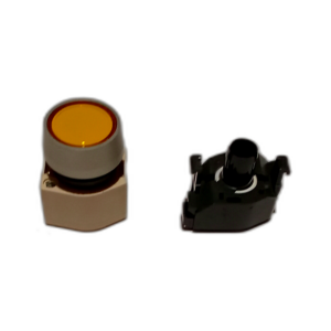 SWITCH P/BTN AMBER