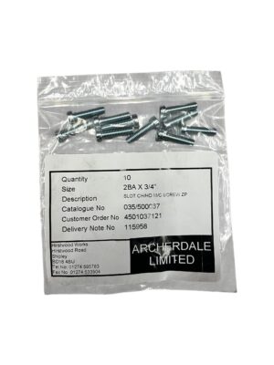 SCREW 2BA X 3/4" (PACK OF 10)