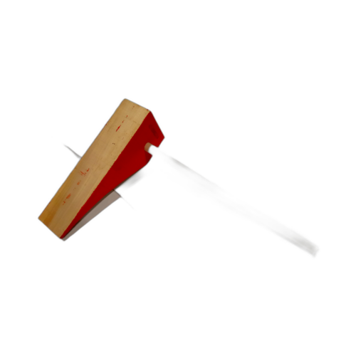 SCOTCH WHEEL LOCO LH RED C/W HANDLE