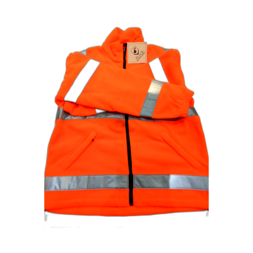 ORANGE CLS 3 380GSM FLEECE JKT/L