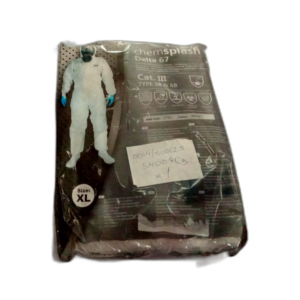 COVERALL, CHEMSPLASH, DISPOSABLE. XL