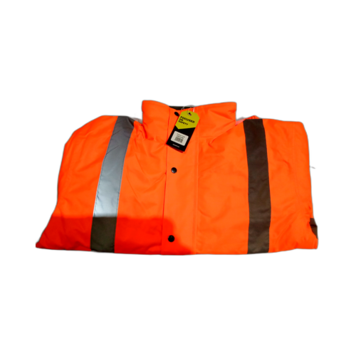 JACKET, HI-VIS, ORANGE.BOMBER. LARGE
