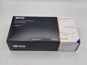 GLOVES, DISPOSABLE NITRILE LGE X100