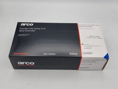 GLOVES, DISPOSABLE NITRILE LGE X100