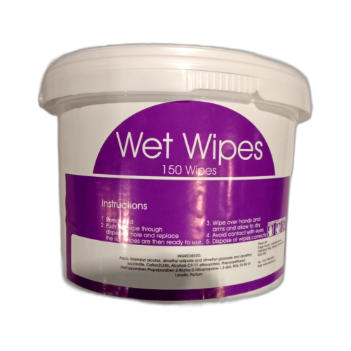 WET WIPES – 150 WIPES PER TUB