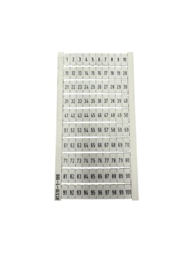 TERMINAL BLOCK MARKERS