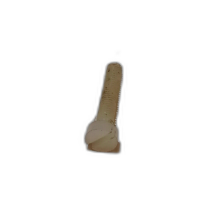 SCREW 2BA X 25.4MM NYLON SLOT CHEESE HD
