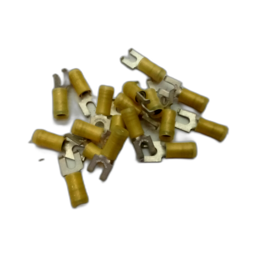 TERMINAL CRIMP FLANGED M4 YEL 12-10AWG