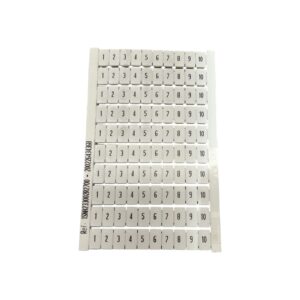 ENTRELEC HORIZONTAL MARKER CARD 1-10