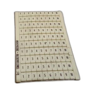 ENTRELEC HORIZONTAL MARKER CARD 1-10