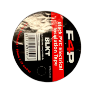 TAPE, PVC INSULATED 19MM X 33M BLACK