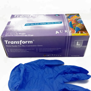 GLOVES NITRILE DISPOSABLE L POWDER FREE