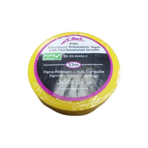 TAPE, INSULATION, YELLOW, 25MMX33M