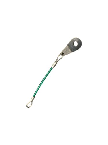 S/S LANYARD WITH ROUND TAB 4″6.5 HOLE
