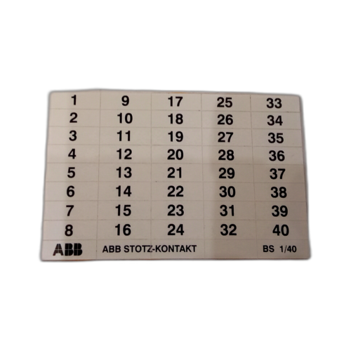 Compact Labels 1-40