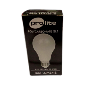 LAMP GLS 8.5W LED 110V-240V SITE LIGHT