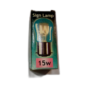 LAMP PYGMY 200/250V 15W B22 CLEAR