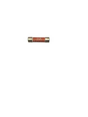FUSE 3A 6.3X25 RED  CART-LNK