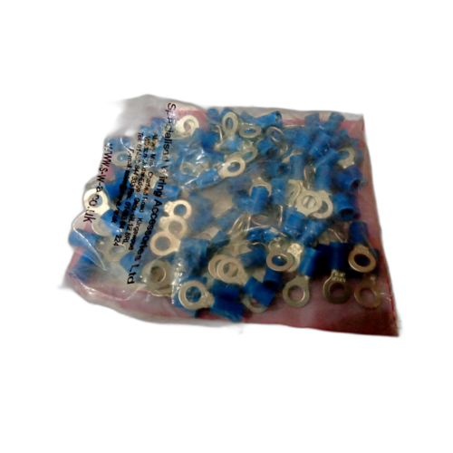 TERMINAL, CRIMPED  M5 BLUE
