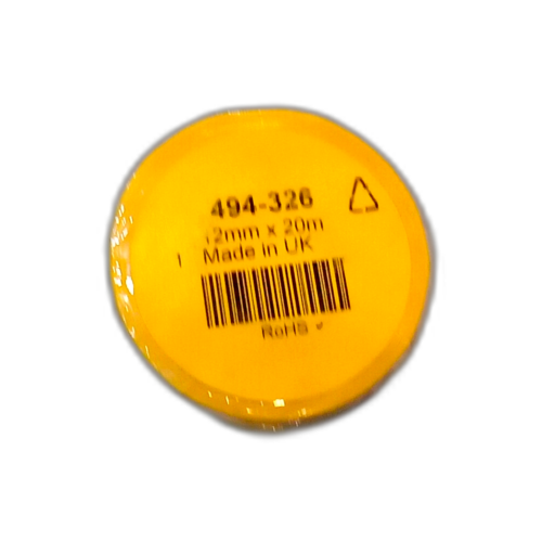 TAPE YELLOW 12MM X 2OM INSULATION TAPE