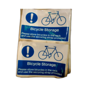 LABEL BICYCLE STORAGE RACK