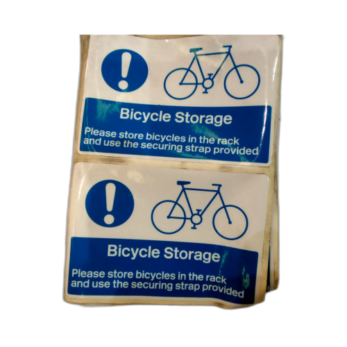 LABEL BICYCLE STORAGE RACK