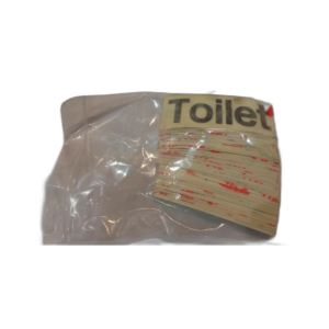 NOTICE 'TOILET', PRESS SENSE