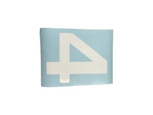 NUMERAL '4', PRESSURE SENSIT