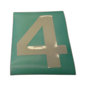 NUMERAL '4', PRESSURE SENSIT