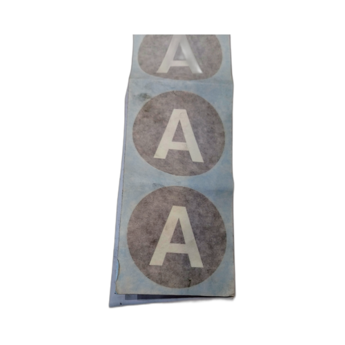 LABEL LETTER A SELF ADHESIVE 58MM DIA