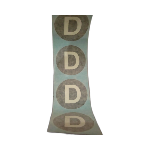 LABEL LETTER D SELF ADHESIVE 58MM DIA