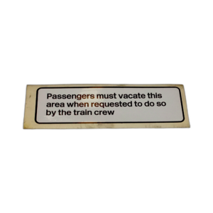 NOTICE PRESSURE SENSITIVE