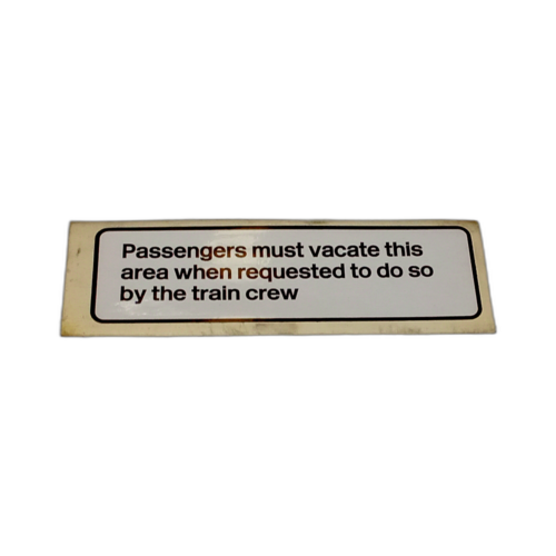 NOTICE PRESSURE SENSITIVE