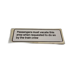 NOTICE PRESSURE SENSITIVE
