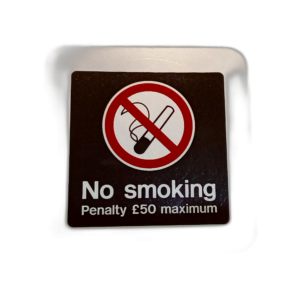 LABEL 90 X 90 NO SMOKE