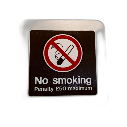 LABEL 90 X 90 NO SMOKE
