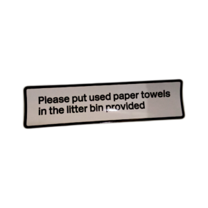 NOTICE 40 X 160