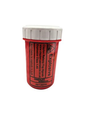 CONTAINER PLASTIC, RED, WITH