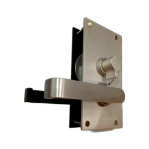 LOCK TOILET DOOR.