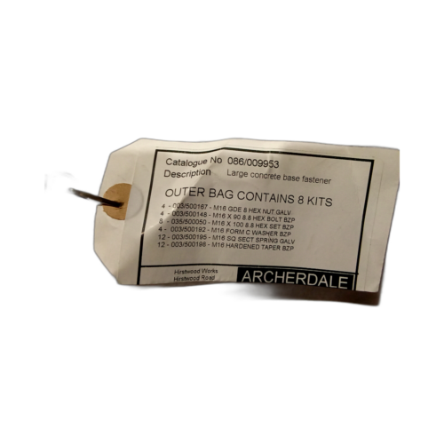 SET OF FASTENER LGE CTE BASE